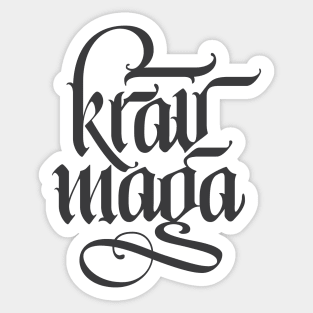 Krav Maga Dark Sticker